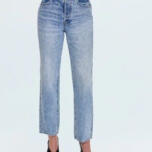 Cassie High Rise Straight Jean Color Trail